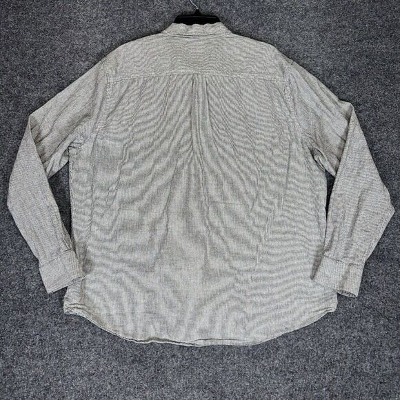 Lucky Brand Shirt Mens 2XL Grey Striped Slim Fit Long Sleeve Casual Pocket Adult - Picture 4 of 6